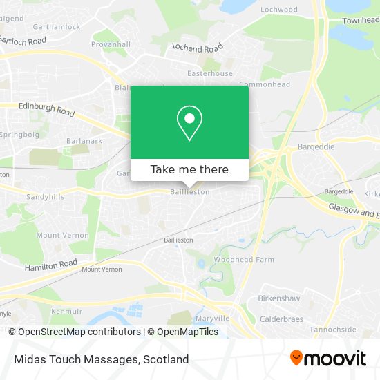 Midas Touch Massages map