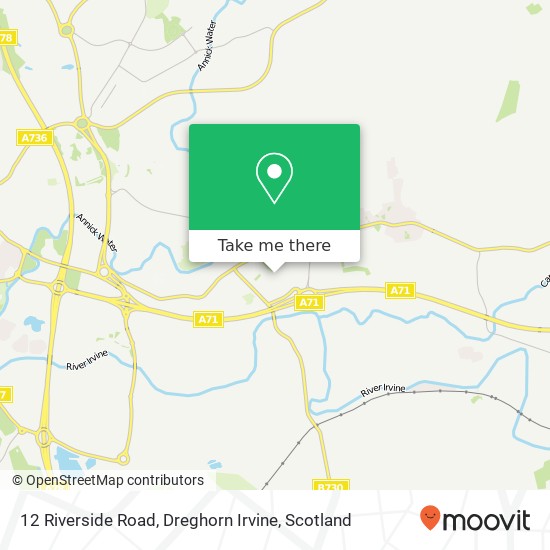 12 Riverside Road, Dreghorn Irvine map