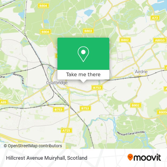 Hillcrest Avenue Muiryhall map