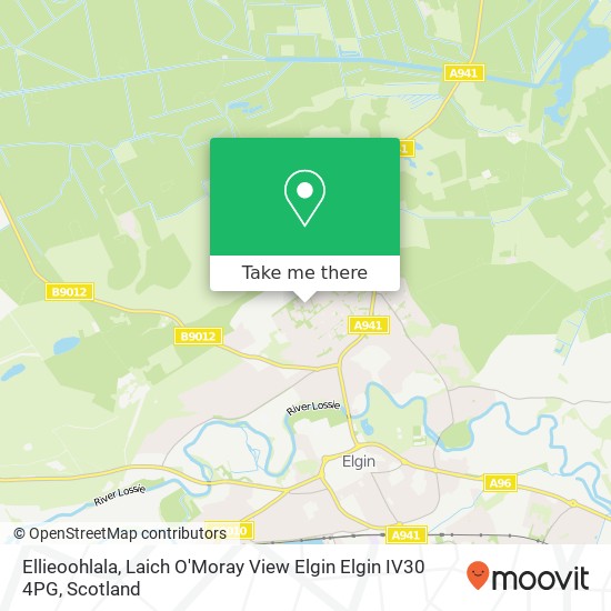 Ellieoohlala, Laich O'Moray View Elgin Elgin IV30 4PG map