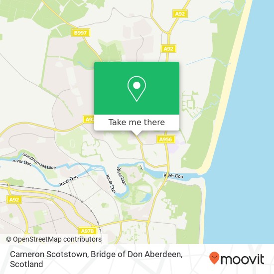 Cameron Scotstown, Bridge of Don Aberdeen map