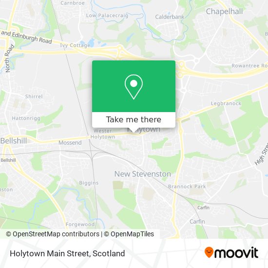 Holytown Main Street map
