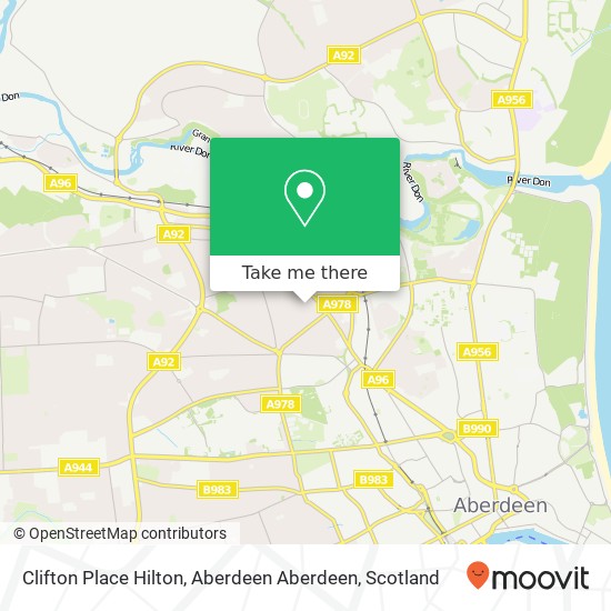 Clifton Place Hilton, Aberdeen Aberdeen map