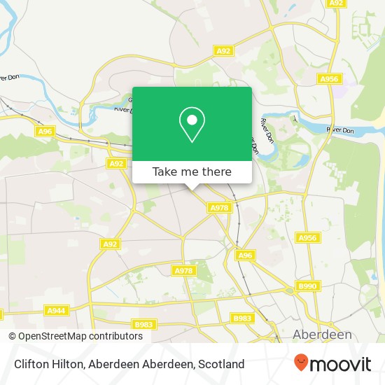 Clifton Hilton, Aberdeen Aberdeen map