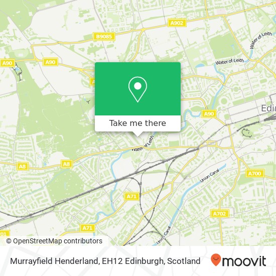 Murrayfield Henderland, EH12 Edinburgh map