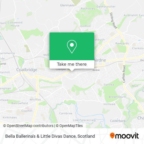 Bella Ballerina's & Little Divas Dance map