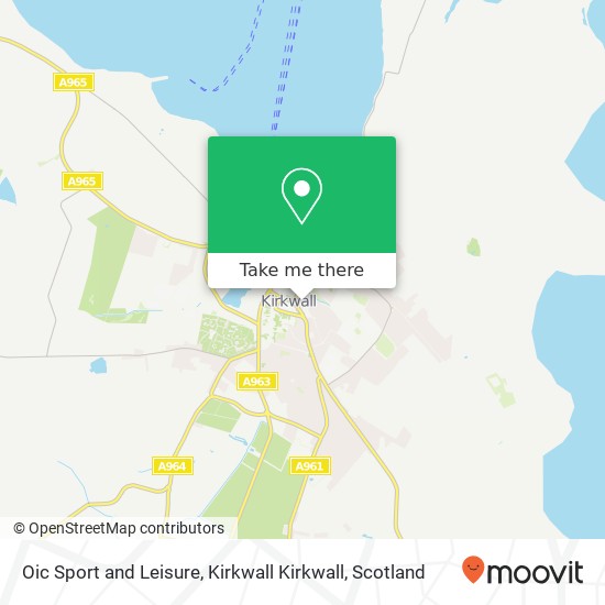 Oic Sport and Leisure, Kirkwall Kirkwall map