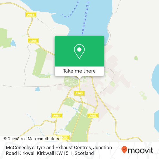 McConechy's Tyre and Exhaust Centres, Junction Road Kirkwall Kirkwall KW15 1 map