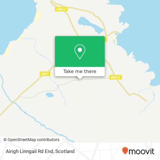 Airigh Linngail Rd End map
