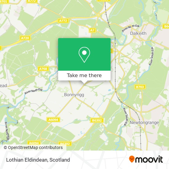 Lothian Eldindean map