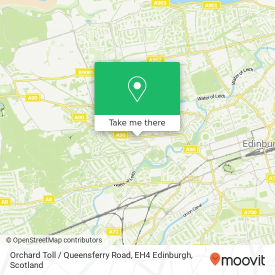 Orchard Toll / Queensferry Road, EH4 Edinburgh map