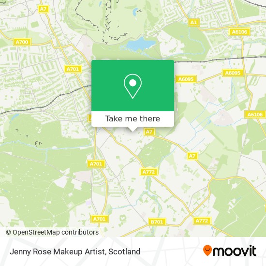 Jenny Rose Makeup Artist map