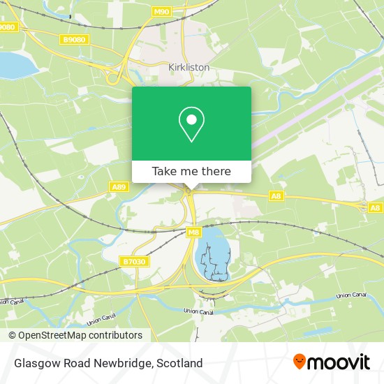 Glasgow Road Newbridge map