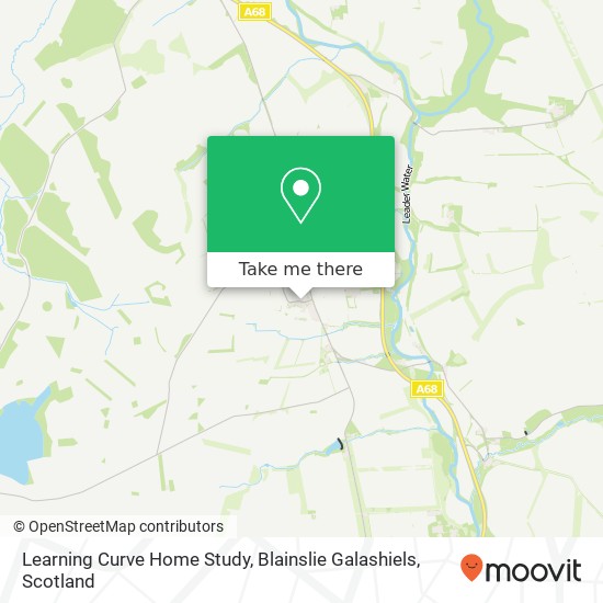 Learning Curve Home Study, Blainslie Galashiels map