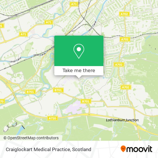 Craiglockart Medical Practice map