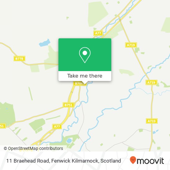 11 Braehead Road, Fenwick Kilmarnock map
