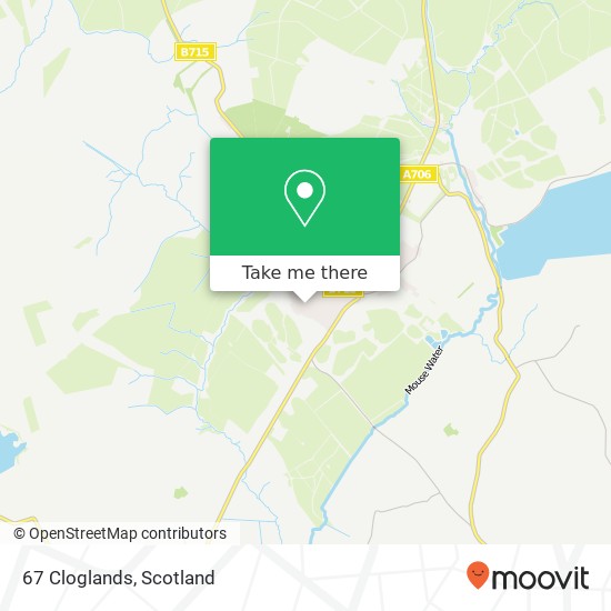 67 Cloglands, Forth Lanark map