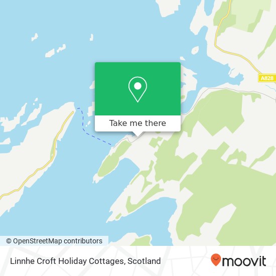 Linnhe Croft Holiday Cottages map