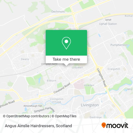 Angus Ainslie Hairdressers map