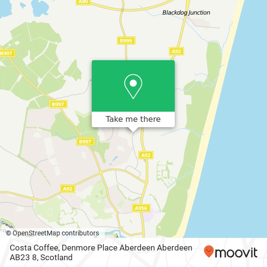 Costa Coffee, Denmore Place Aberdeen Aberdeen AB23 8 map