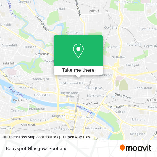 Babyspot Glasgow map