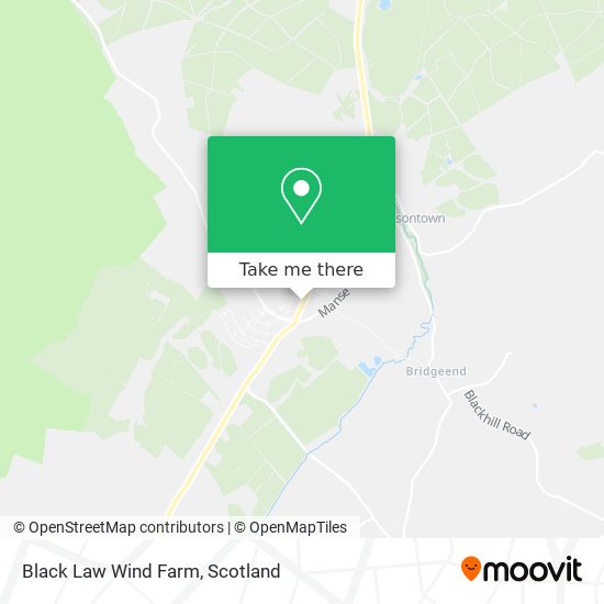 Black Law Wind Farm map