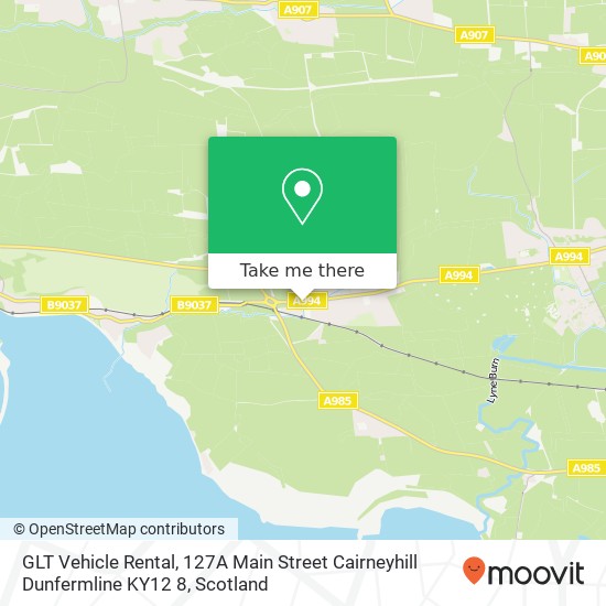 GLT Vehicle Rental, 127A Main Street Cairneyhill Dunfermline KY12 8 map