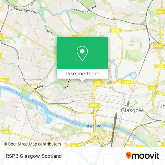 RSPB Glasgow map