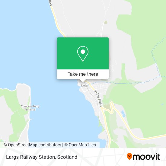 How to get to Largs Railway Station by bus or train?
