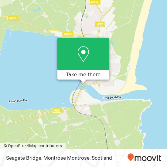 Seagate Bridge, Montrose Montrose map