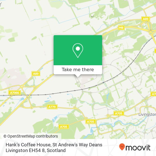 Hank's Coffee House, St Andrew's Way Deans Livingston EH54 8 map