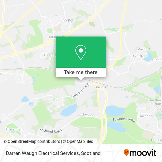 Darren Waugh Electrical Services map