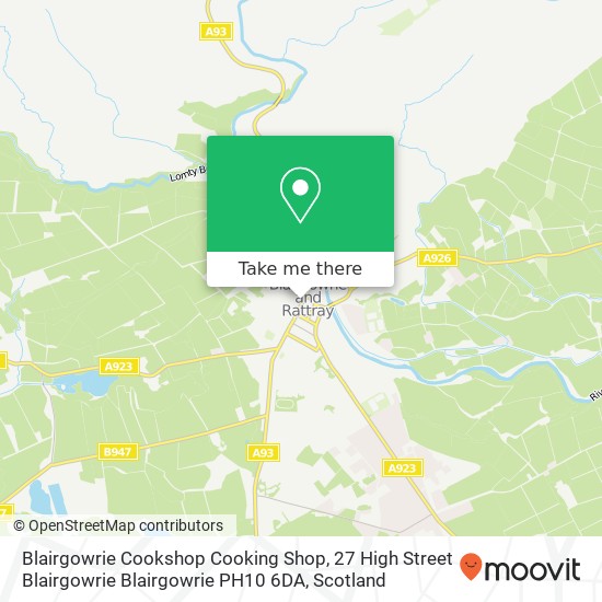 Blairgowrie Cookshop Cooking Shop, 27 High Street Blairgowrie Blairgowrie PH10 6DA map