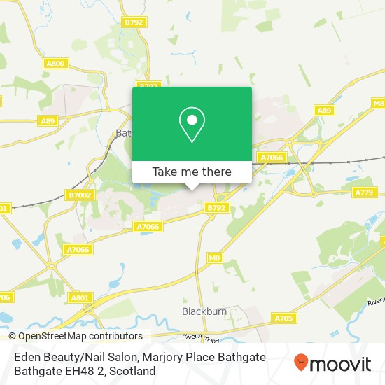 Eden Beauty / Nail Salon, Marjory Place Bathgate Bathgate EH48 2 map