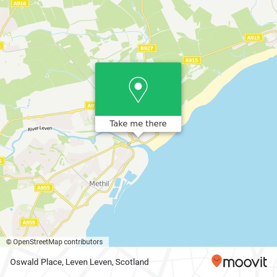 Oswald Place, Leven Leven map