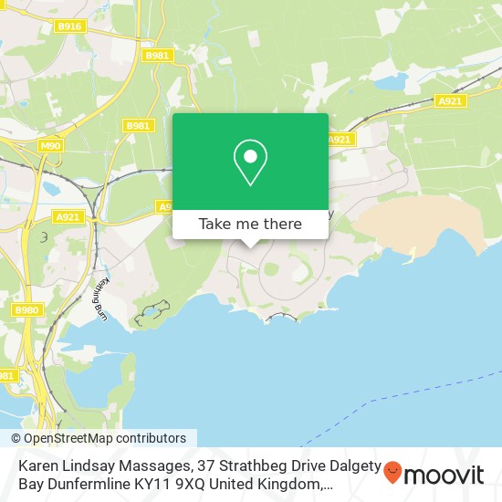 Karen Lindsay Massages, 37 Strathbeg Drive Dalgety Bay Dunfermline KY11 9XQ United Kingdom map