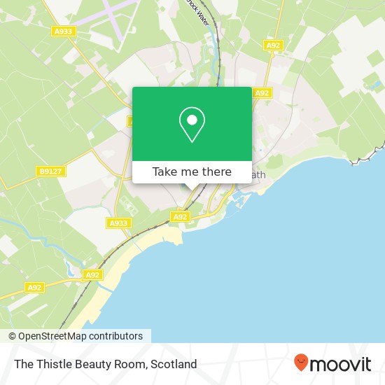 The Thistle Beauty Room map