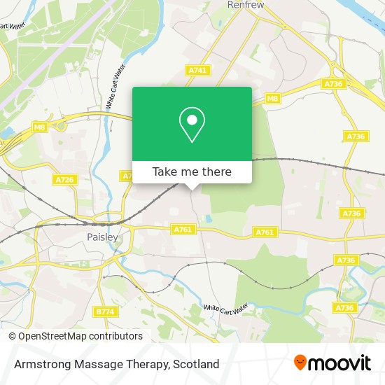 Armstrong Massage Therapy map