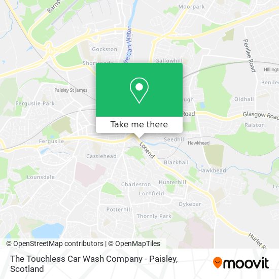 The Touchless Car Wash Company - Paisley map