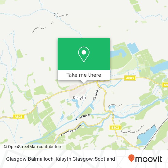 Glasgow Balmalloch, Kilsyth Glasgow map