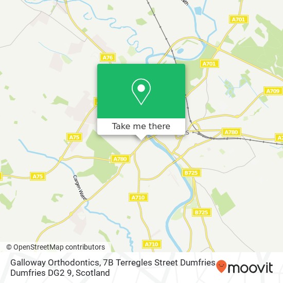 Galloway Orthodontics, 7B Terregles Street Dumfries Dumfries DG2 9 map