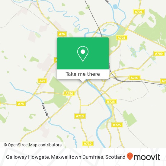 Galloway Howgate, Maxwelltown Dumfries map