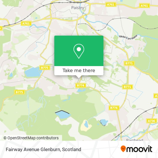 Fairway Avenue Glenburn map