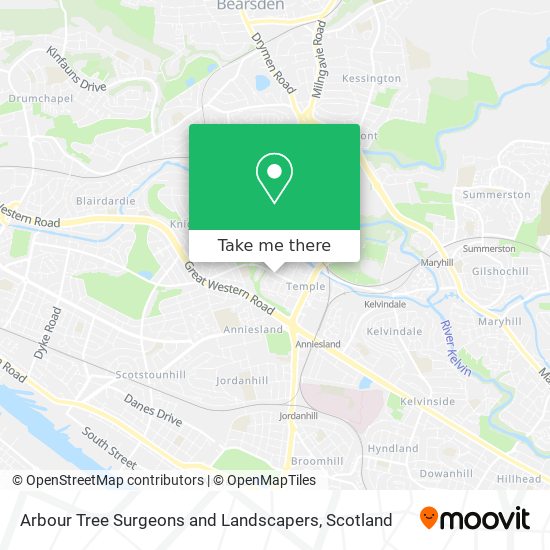 Arbour Tree Surgeons and Landscapers map