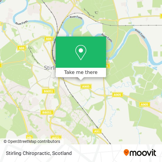 Stirling Chiropractic map