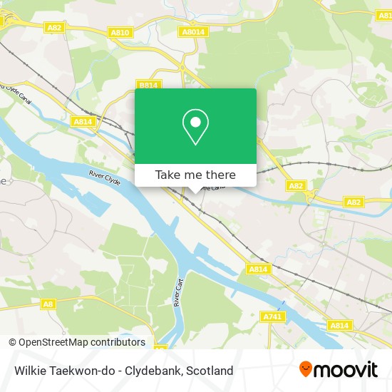 Wilkie Taekwon-do - Clydebank map