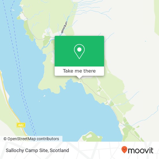 Sallochy Camp Site map