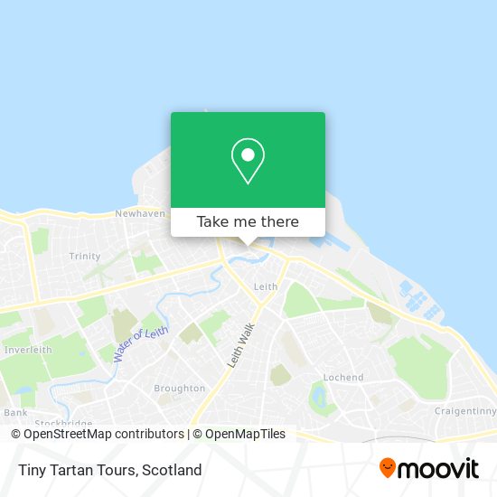 Tiny Tartan Tours map