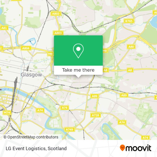 LG Event Logistics map