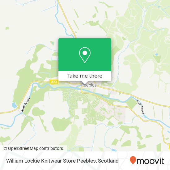 William Lockie Knitwear Store Peebles map